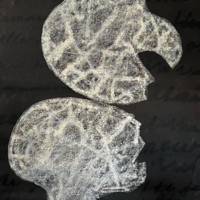 Huile Acrylique Sur Toile 159 X 178 Cm